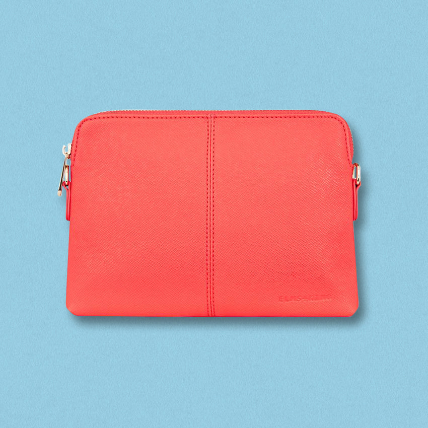Elms + King Bowery Wallet, Red Camelia