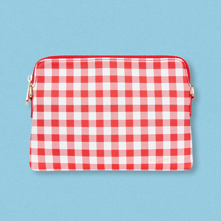 Elms + King Bowery Wallet, Red Gingham