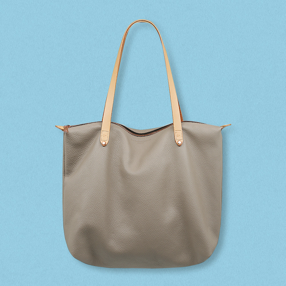 Charlie Middleton Bespoke Zippered Tote, Taupe Vogue