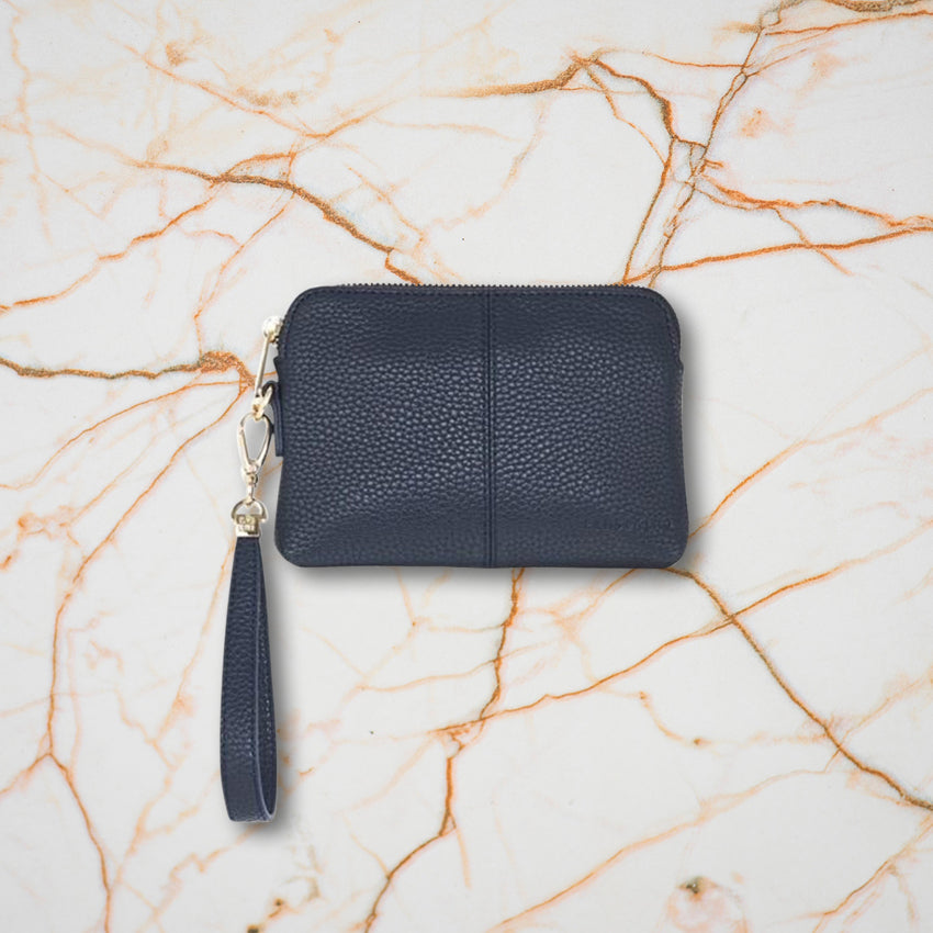 Elms + King Bowery Coin Purse, French Navy