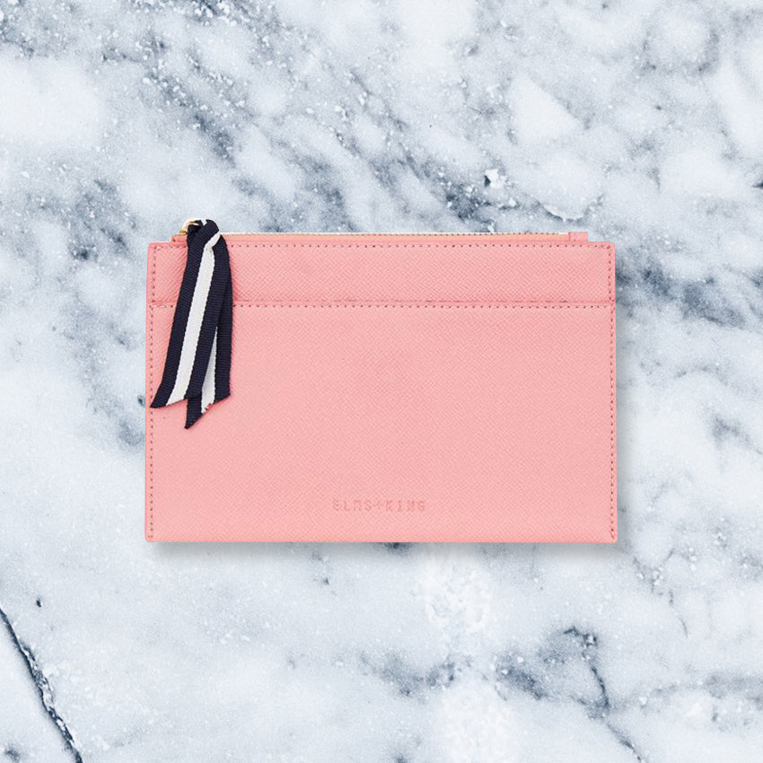 Elms + King New York Coin Purse, Carnation Pink